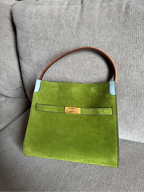 Tory Burch Handbags - Tory Burch Lee Radziwill Runway Green Suede